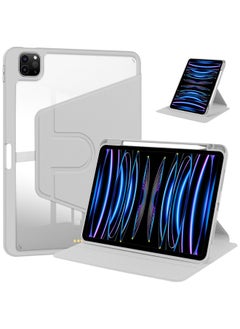 Generic For Huawei Glory Flat V8(11 Inches) Acrylic 720 Rotating Protective Cover-Color:Misty Gray【720°Horizontal And Vertical Rotation】single Leather Case  - Image 1