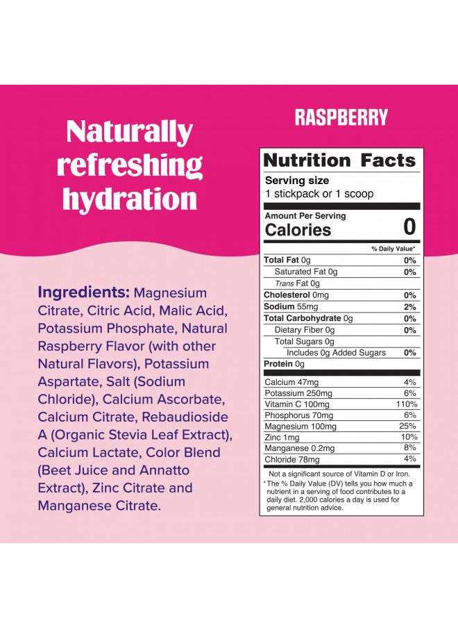 Ultima Replenisher - Ultima Replenisher Raspberry Electrolyte Powder, New Formula, 30 Serving Canister (Net Wt.3.4 OZ(96 g) - Image 1