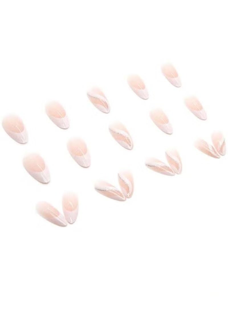 GlamKit Long oval nails, French nails, 24 pieces - Image 3