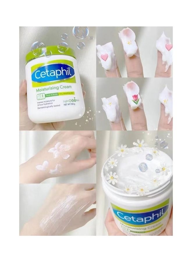 Cetaphil Moisturising Cream For Dry Sensitive Skin White 550grams - Image 3