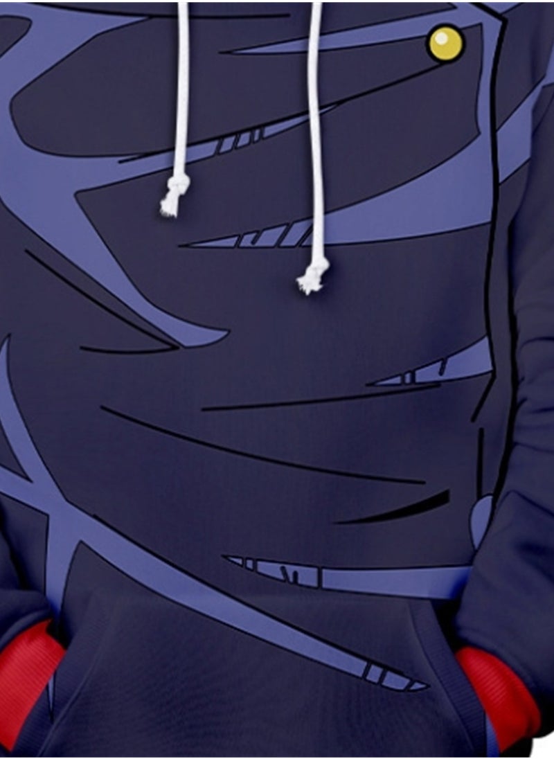 ماركة غير محددة - سويت شيرت بقلنسوة بطباعة رقمية ثلاثية الأبعاد من Anime Jujutsu Kaisen - Image 1