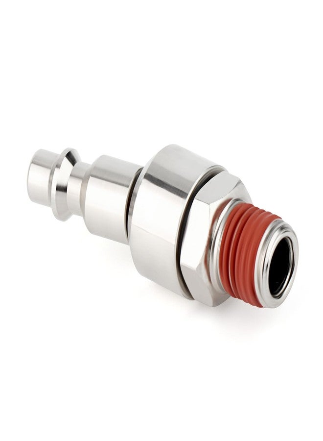 TAISHER 1/4" Swivel Air Plug, 3-Pack Industrial Swivel Coupler and Plug, 1/4-Inch NPT Male Thread, Air Hose Fittings - Image 5