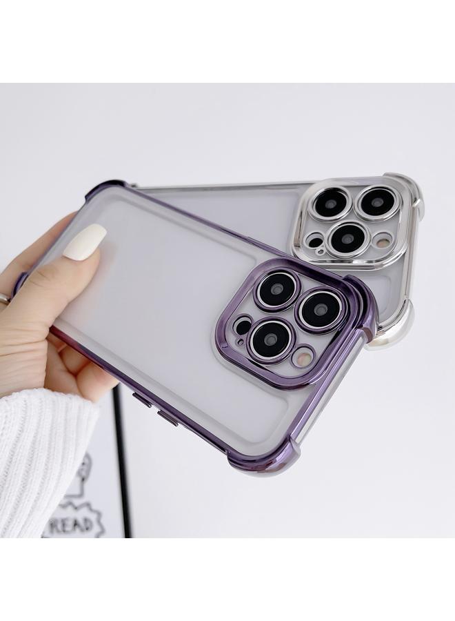 اس-توب جراب لهاتف iPhone 15 مطلي بالكهرباء بأربع زوايا مقاوم للصدمات - Image 5