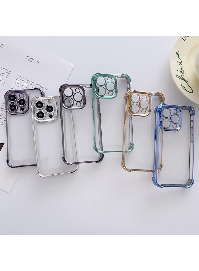 اس-توب جراب لهاتف iPhone 15 مطلي بالكهرباء بأربع زوايا مقاوم للصدمات - Image 3