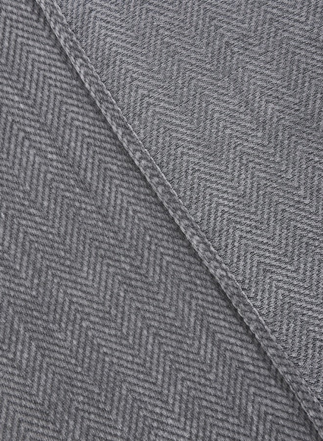 ايست من نون غطاء أريكة شنيلي، غطاء قابل للانزلاق، يناسب 1، 2، 3 و 4 مقاعد، لون موحد، الحجم 180x260 سم - رمادي - Image 2