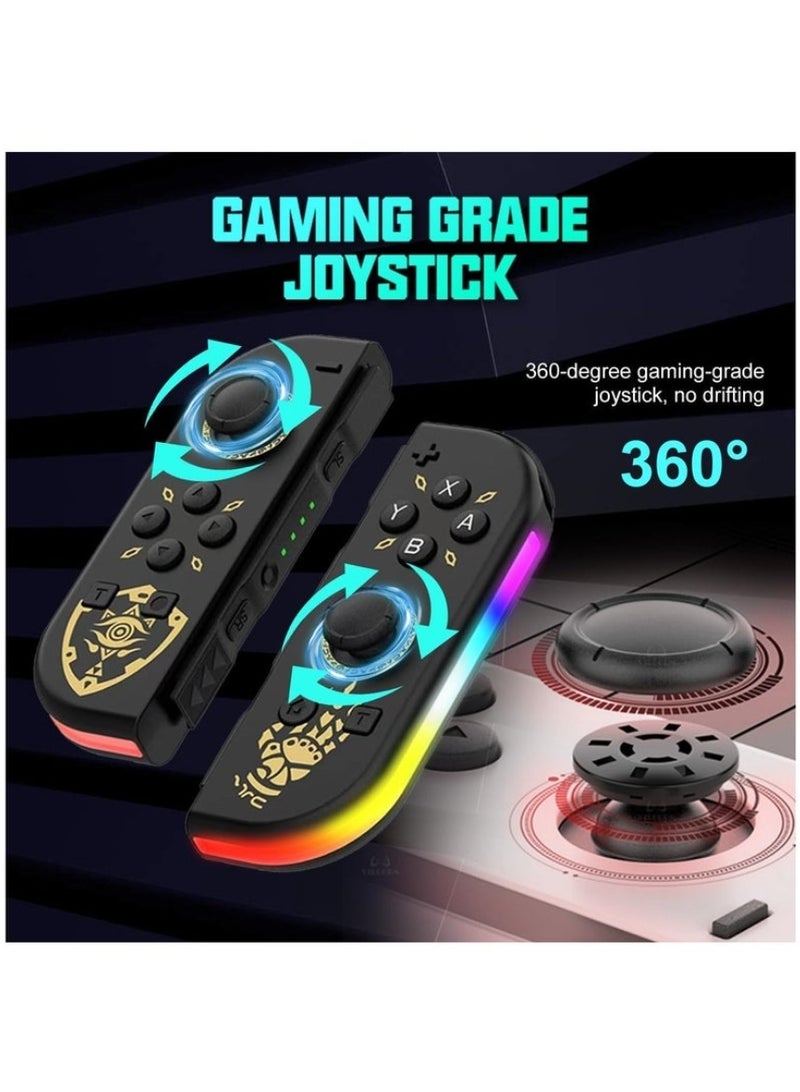 Joy Cons Wireless Controller For Nintendo Switch, L/R Controllers Replacement Compatible With Nintendo Switch/Lite/OLED, Joystick With Wake-up/Screenshot/Dual Vibration/Motion Control Function  - Image 4