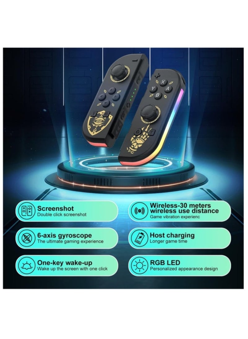 Joy Cons Wireless Controller For Nintendo Switch, L/R Controllers Replacement Compatible With Nintendo Switch/Lite/OLED, Joystick With Wake-up/Screenshot/Dual Vibration/Motion Control Function  - Image 5