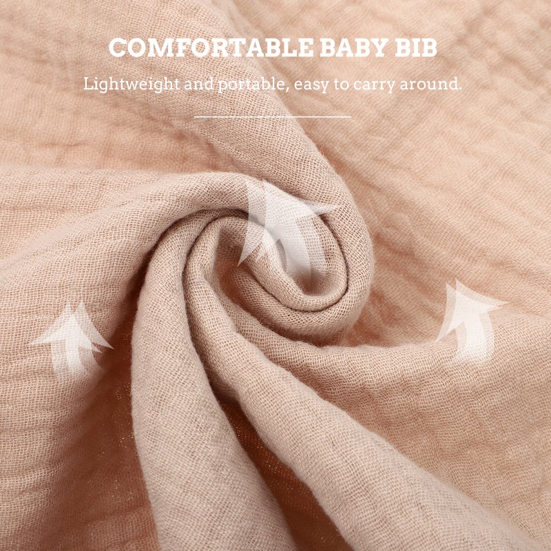🧸 مريلة قماش قطنية متينة للأولاد مع تصميم محمول لحماية من اللعاب - Image 3