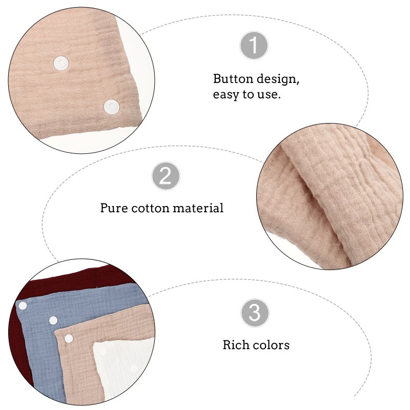 🧸 مريلة قماش قطنية متينة للأولاد مع تصميم محمول لحماية من اللعاب - Image 5