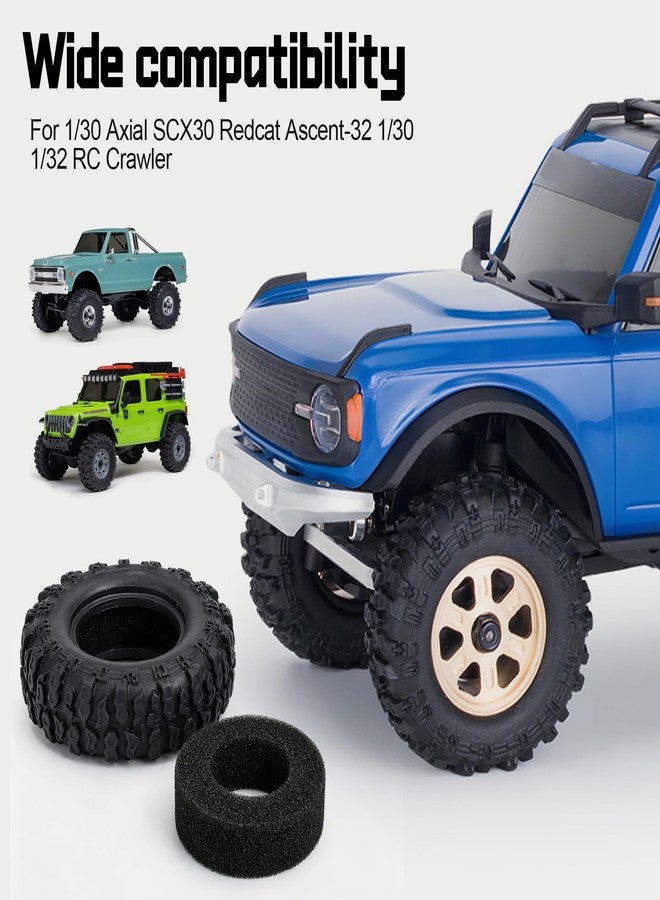 HobbyPark 33x14mm 0.7" Tires with Foam Inserts for 1/30 Axial SCX30 Redcat Ascent-32 1/30 1/32 RC Crawler - Image 5