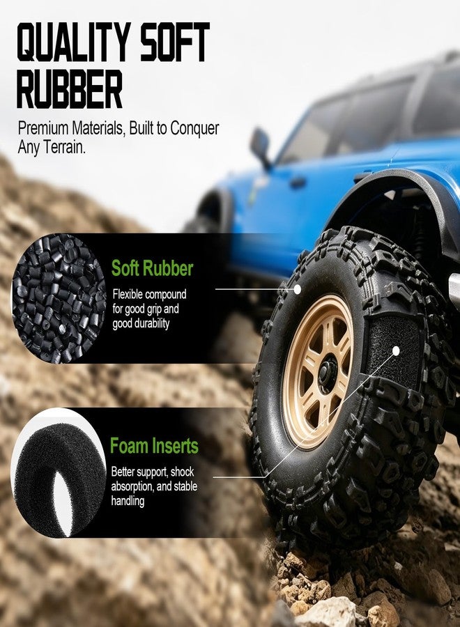 HobbyPark 33x14mm 0.7" Tires with Foam Inserts for 1/30 Axial SCX30 Redcat Ascent-32 1/30 1/32 RC Crawler - Image 4