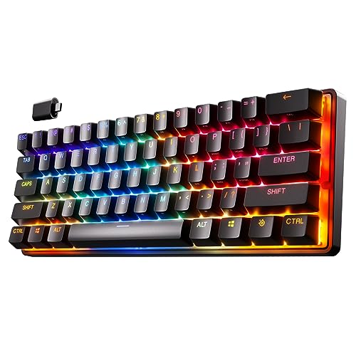 SteelSeries Apex Pro Mini Wireless Keyboard - 60% Design - OmniPoint 2.0 - Quantum 2.0 Wireless - Double Shot PBT Keycaps - Black - Image 1