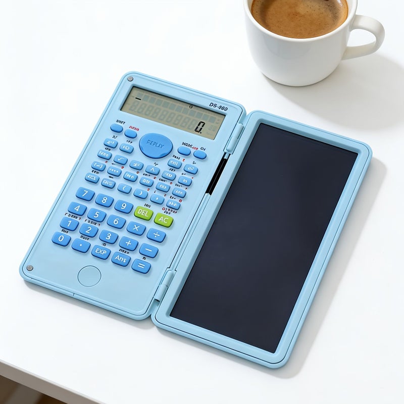 1pc Purple Soft Color Folding Calculator With Stylus 12 Digit Calculation One Button Clear Scientific Functions Compact Design - Image 4