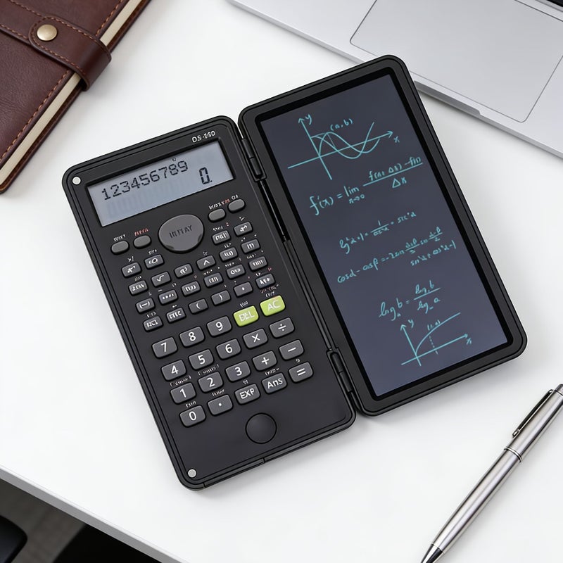 1pc Purple Soft Color Folding Calculator With Stylus 12 Digit Calculation One Button Clear Scientific Functions Compact Design - Image 2