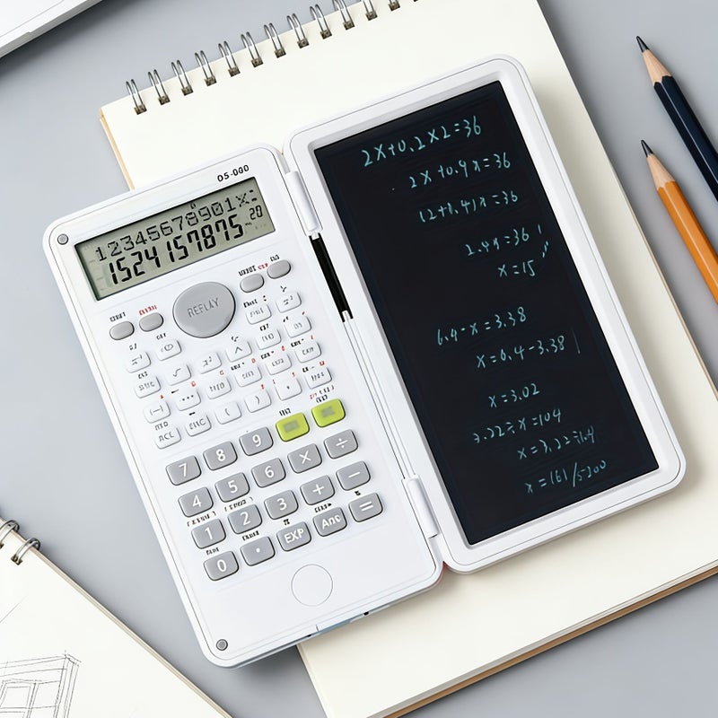 1pc Purple Soft Color Folding Calculator With Stylus 12 Digit Calculation One Button Clear Scientific Functions Compact Design - Image 3