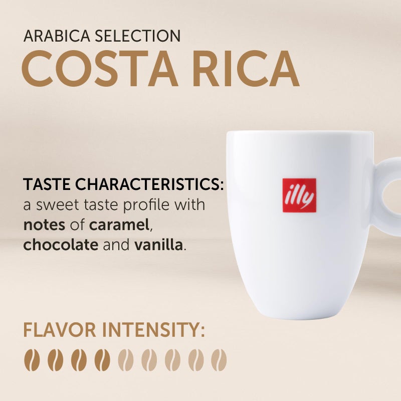 illy Whole Bean Coffee - Perfectly Roasted â€“ Costa Rica Medium Roast - with Notes of Honey, Vanilla & Citrus - 100% Arabica Beans - No Preservatives â€“ 8.8 Ounce - Image 2