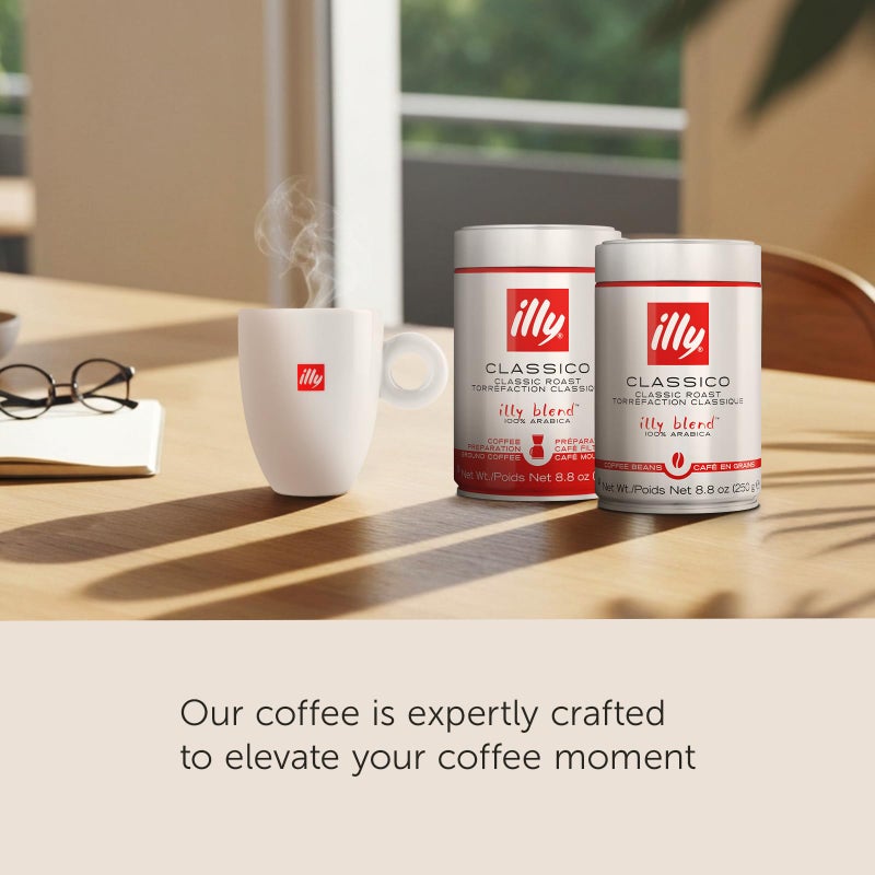 illy Whole Bean Coffee - Perfectly Roasted â€“ Costa Rica Medium Roast - with Notes of Honey, Vanilla & Citrus - 100% Arabica Beans - No Preservatives â€“ 8.8 Ounce - Image 3