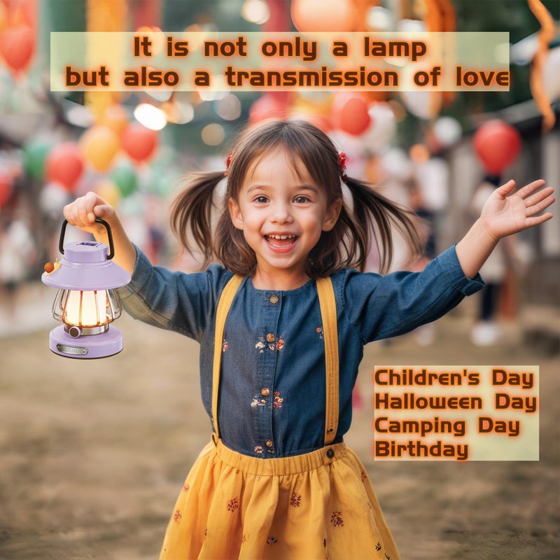 HOMY Snail Camping Lantern for Kids Rechargeable Portable Night Light with 3 Colors & Dimmable, Outdoor Camping Gear, Indoor Bedroom Tent Nightlight Gift for Toddlers - Image 4