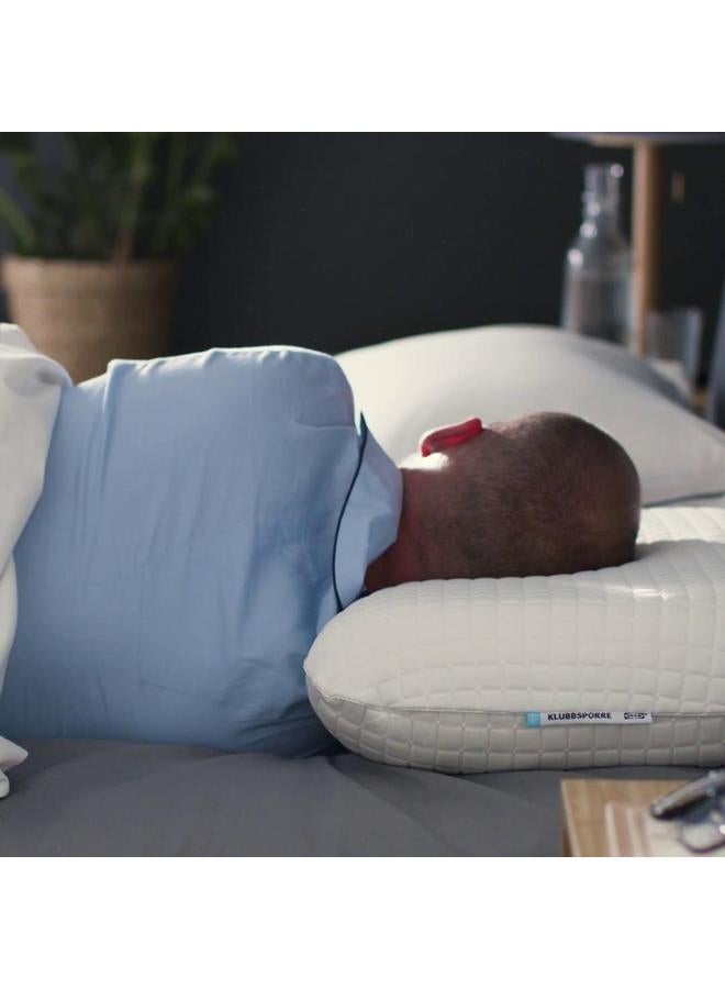 erorex Ergonomic pillow, side/back sleeper, 41x70 cm - Image 2