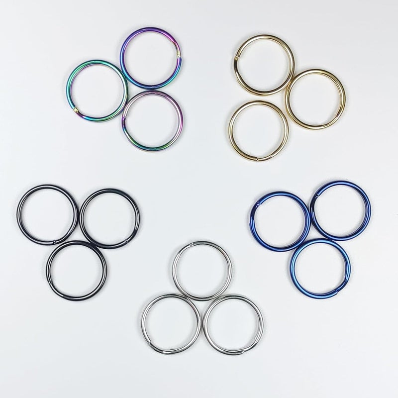 LABEN Stainless Steel 16mm Split Key Ring Key Chain Connector - 20 Pieces - Image 4