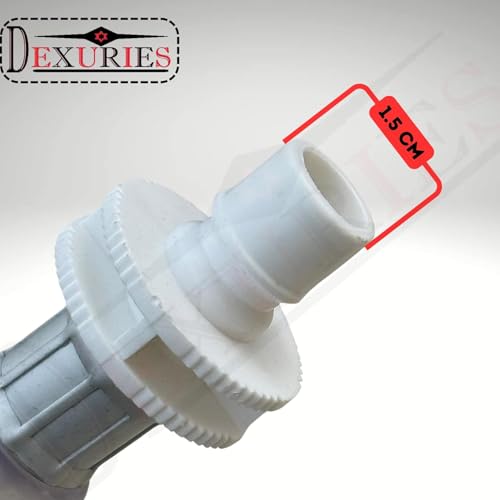 DEXURIES Fully Automatic Washing Machine Inlet/Inflow Hose pipe Connector Tap Connector/Adapter with Clamp (Pack of 2) - Image 4
