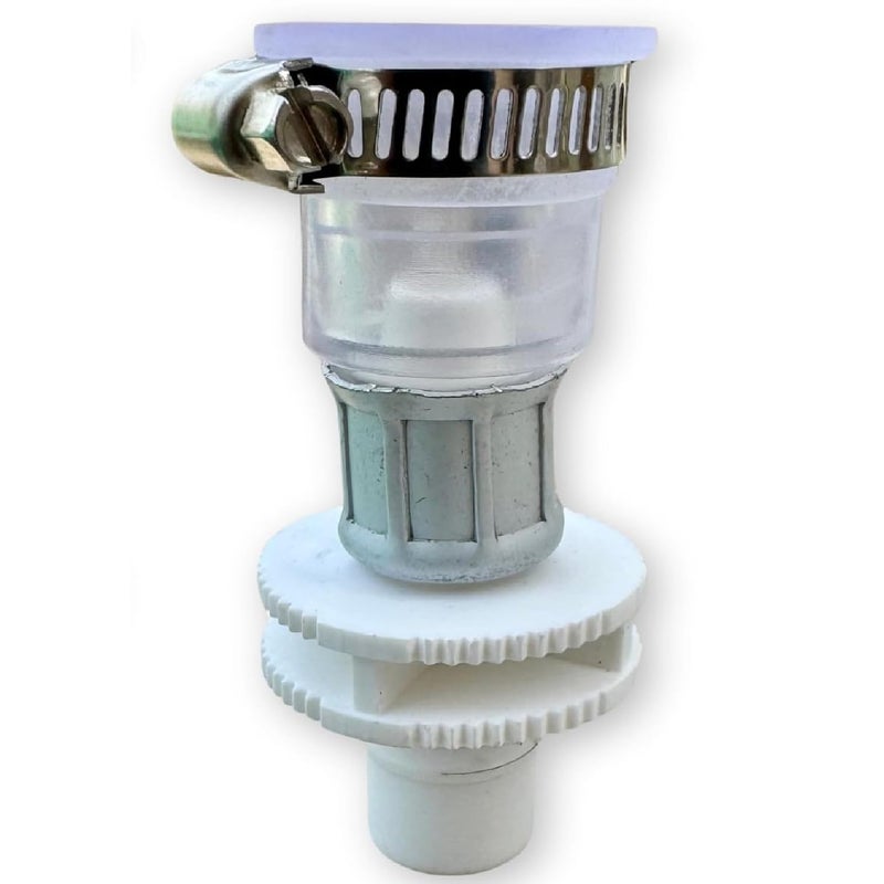 DEXURIES Fully Automatic Washing Machine Inlet/Inflow Hose pipe Connector Tap Connector/Adapter with Clamp (Pack of 2) - Image 5