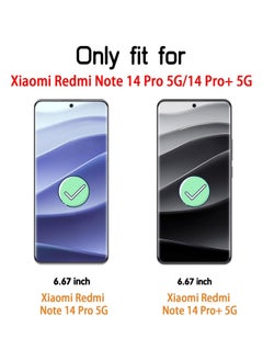 Generic Screen Protector for Xiaomi Redmi Note 14 Pro/14 Pro Plus/14 Pro+ Full Coverage Anti-Scratch High Transparency Anti-fingerprint Premium Tempered Glass Protector  - Image 2