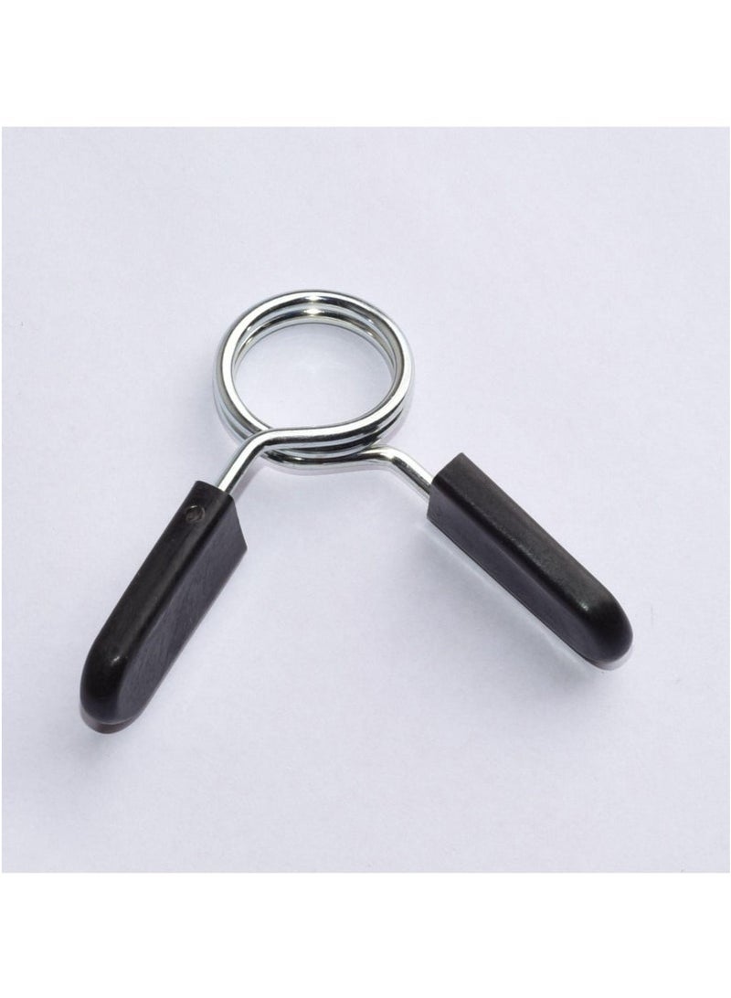 Bukela 4 Piece Barbell Clamps Dumbbell Spring Clip Circlip Collars 3cm Weight Bars Clips Fitness Weightlifting Lock Buckle for Standard Bar Barbell Strength Training Gym Accessory - Image 2