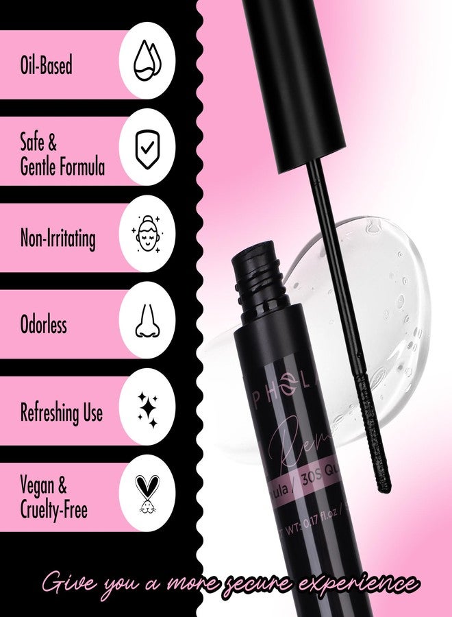 BEPHOLAN Cluster Lash Glue Remover, DIY Eyelash Extension Remover, Bond & Seal Adhesive Professional & Self Use, for Sensitive Eyes, Eye Makeup & Mascara Remover - Image 3