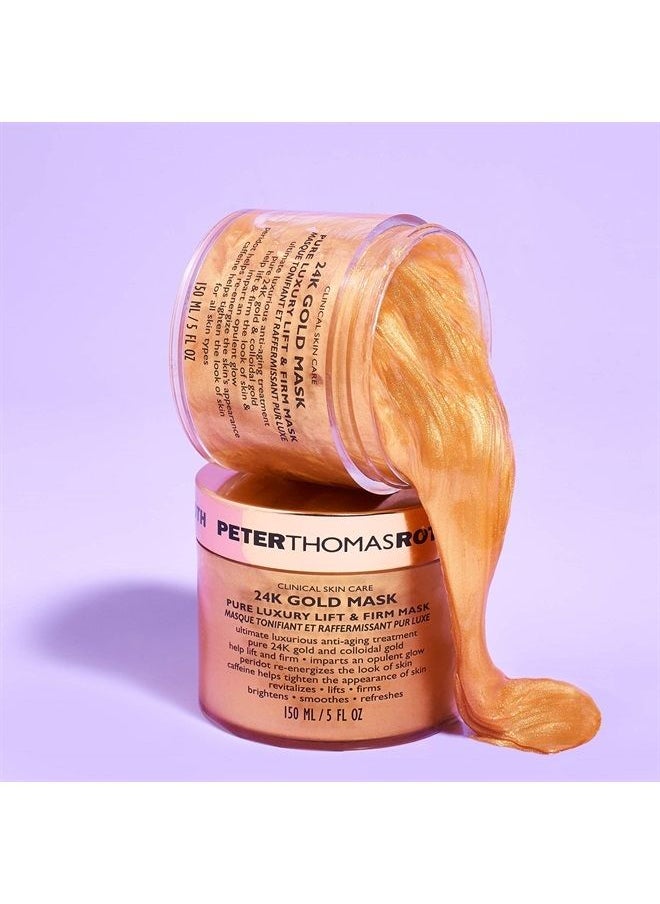 PETER THOMAS ROTH 24K Gold Mask | Pure Luxury Lift & Firm, Anti-Aging Gold Face Mask, Helps Lift, Firm and Brighten the Look of Skin, 5 Fl Oz (Pack of 1)  - Image 4