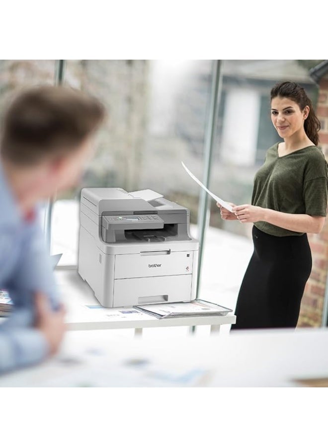 Brother Wireless All in One Printer, DCP-L3551CDW, with Advanced LED Color Laser Print, Duplex & Mobile Printing, Network Connectivity - Image 5