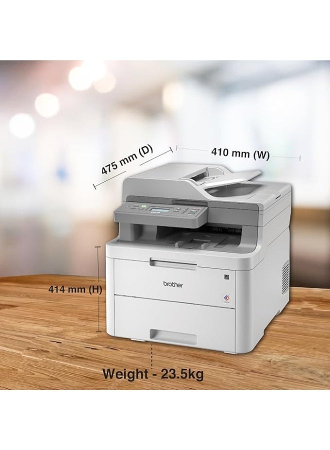 Brother Wireless All in One Printer, DCP-L3551CDW, with Advanced LED Color Laser Print, Duplex & Mobile Printing, Network Connectivity - Image 3