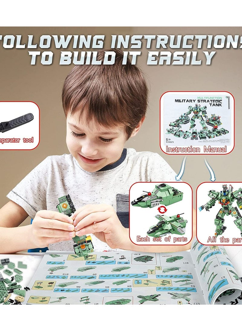 Excefore - Robot Building Kit for Kids 35 in 1 Robot Building Blocks Erector Sets for Boys Engineering Educational Construction Robot Toys 832 Pcs Projects Multifunctional Building Robot Blocks Toys Gift - Image 1