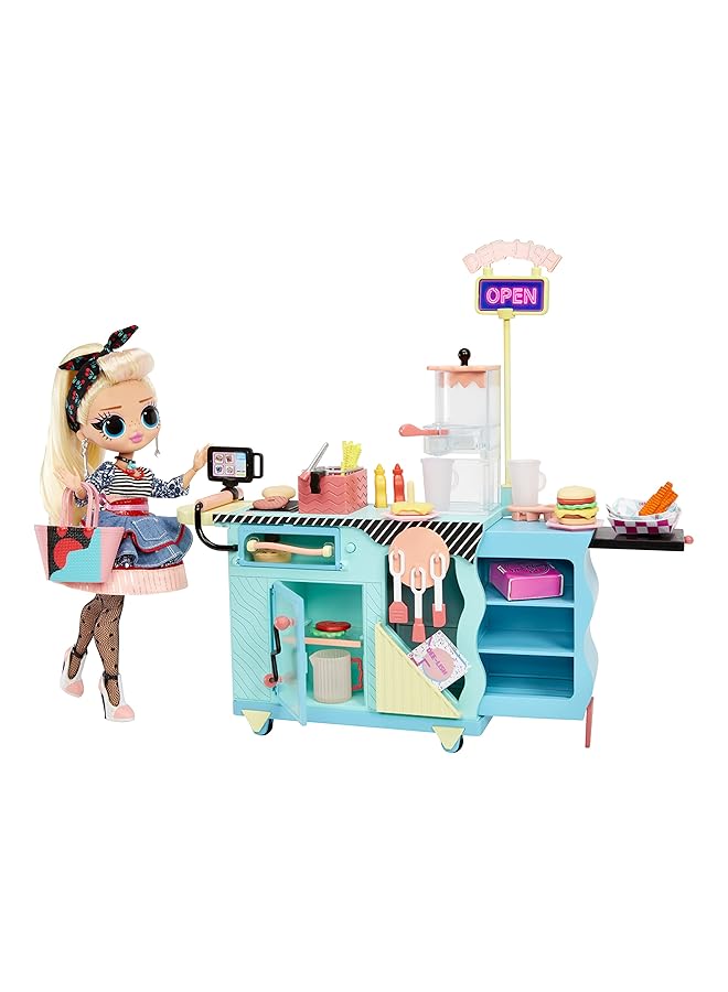 إل أو إل سربرايز! دمية أومج داينر، دمية أزياء قابلة للتعديل، مقاس 10 بوصات، مع ملابس عصرية قابلة للإزالة وإكسسوارات، لعبة تظاهر أنيقة للأطفال من سن 4 سنوات فما فوق - Image 2