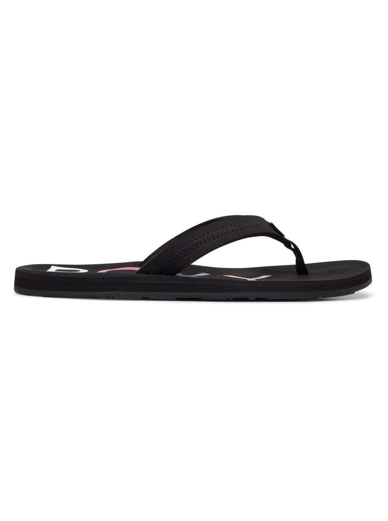 Roxy Women's VIsta III Flat Sandals, Black, 5 - Image 2