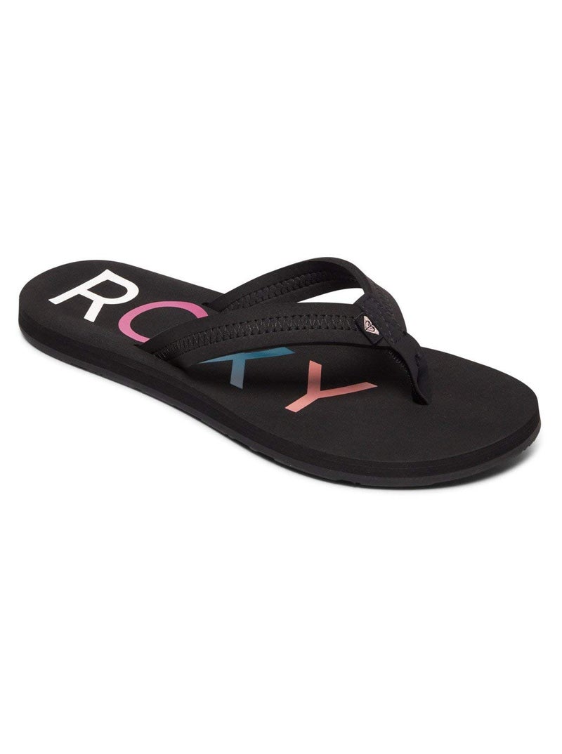 Roxy Women's VIsta III Flat Sandals, Black, 5 - Image 5