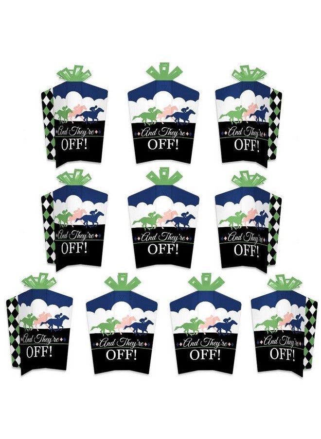 Big Dot of Happiness Kentucky Horse Derby Table Decorations Horse Race Party Fold And Flare Centerpieces 10 Count  - Image 2