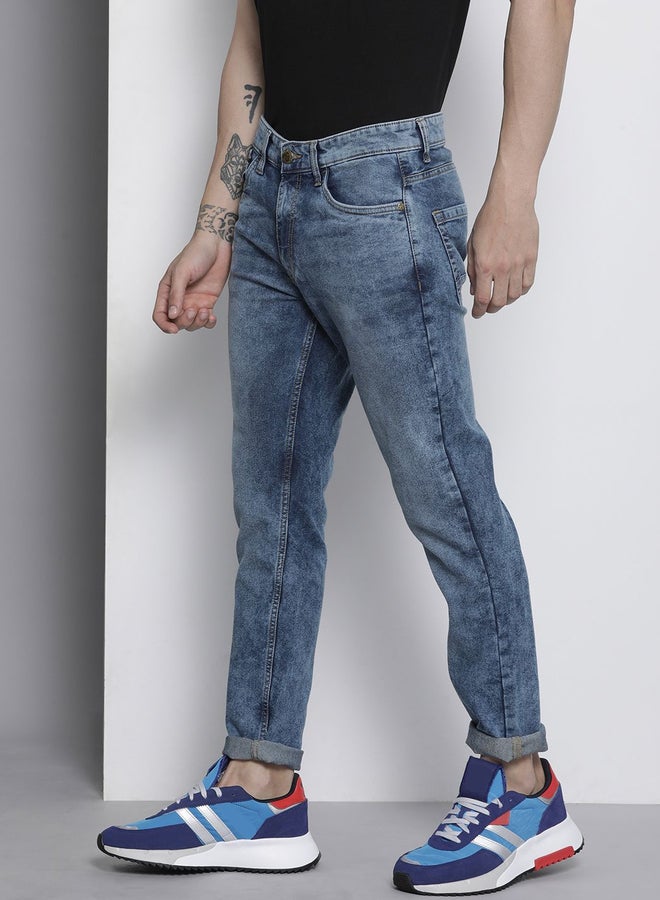 The Indian Garage Co Men Mid Rise Slim Fit Stretchable Jeans - Image 2