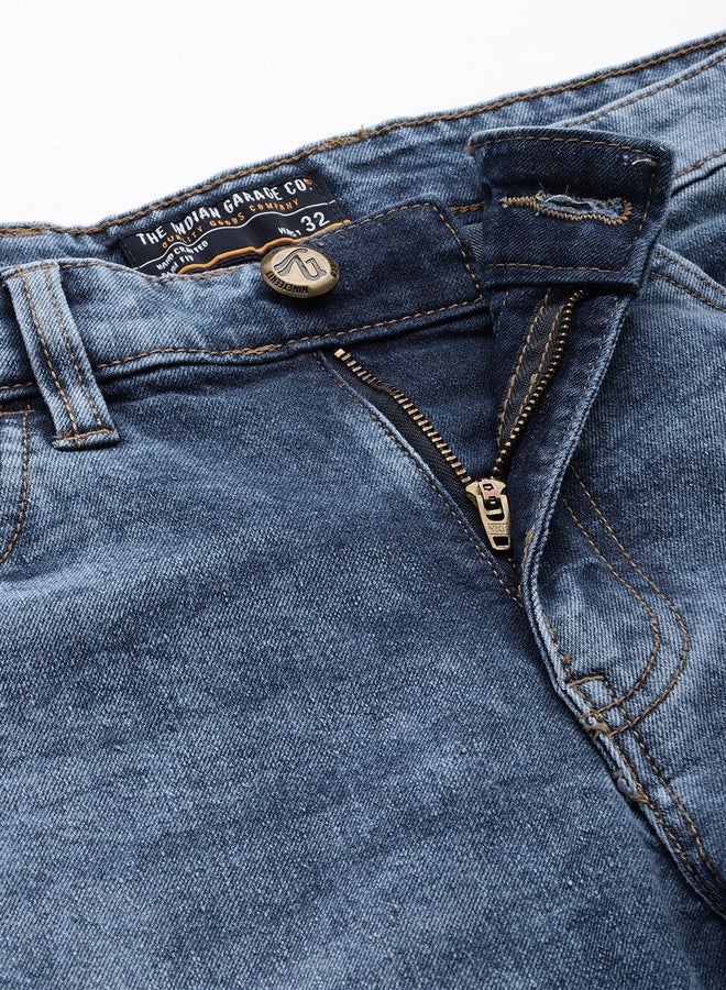 The Indian Garage Co Men Mid Rise Slim Fit Stretchable Jeans - Image 4