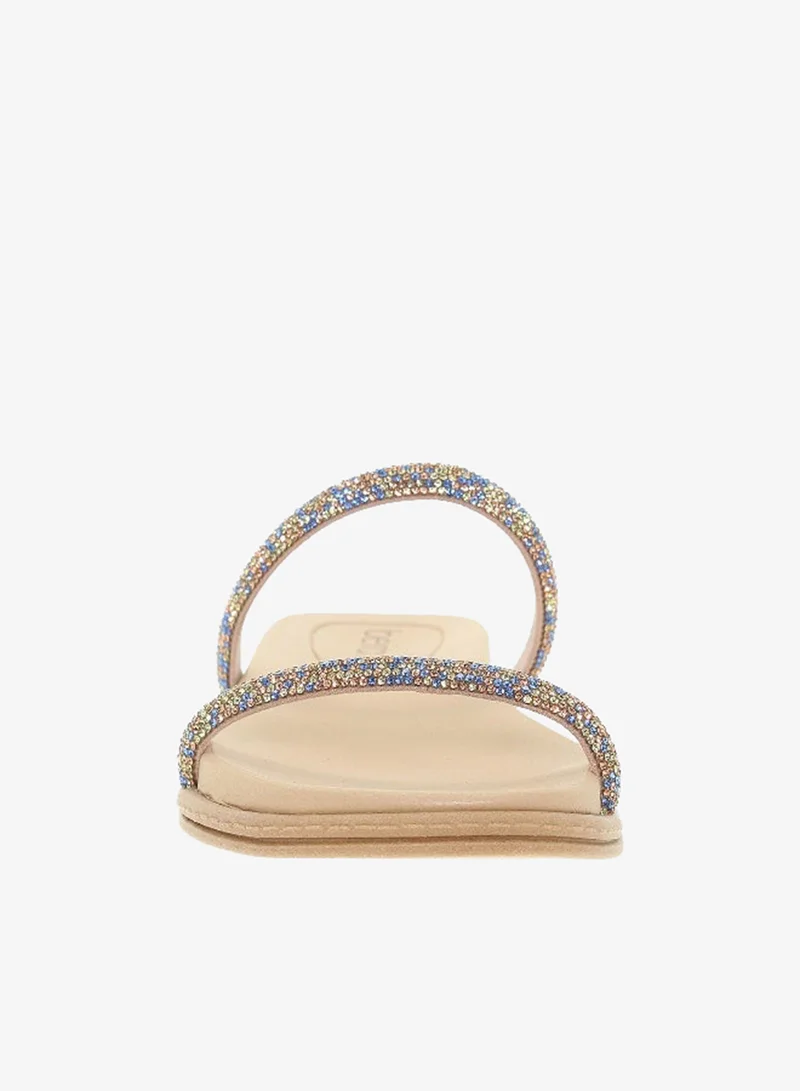 Beira Rio Blue Flat Sandals for Women – Stylish Ladies Flat Sandals & Comfortable Flat Slippers for Women | Best Price UAE