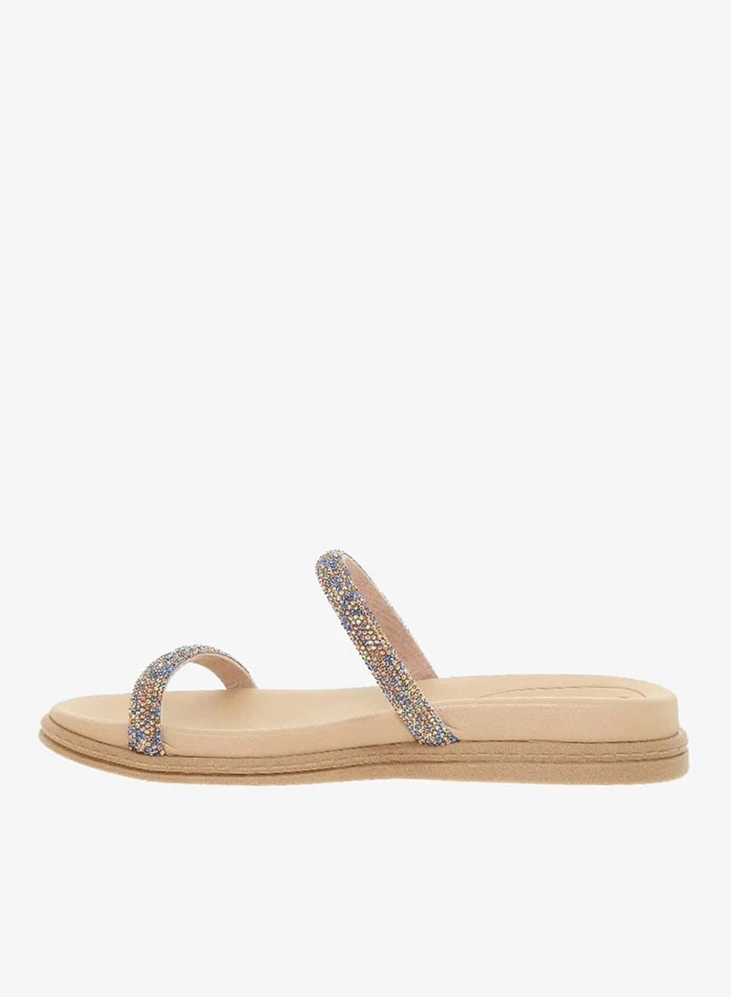 Beira Rio Blue Flat Sandals for Women – Stylish Ladies Flat Sandals & Comfortable Flat Slippers for Women | Best Price UAE