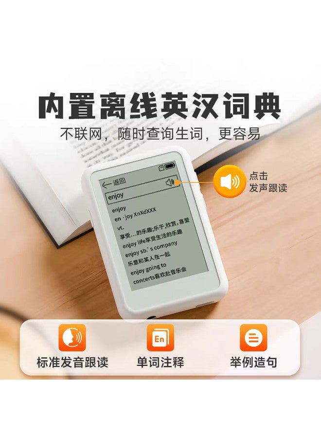 aigo مشغل موسيقى Mp4 بشاشة E-ink صديقة للعين Mp3 ووكمان جهاز تعلم قاموس إلكتروني مع وظيفة تسجيل - Image 4