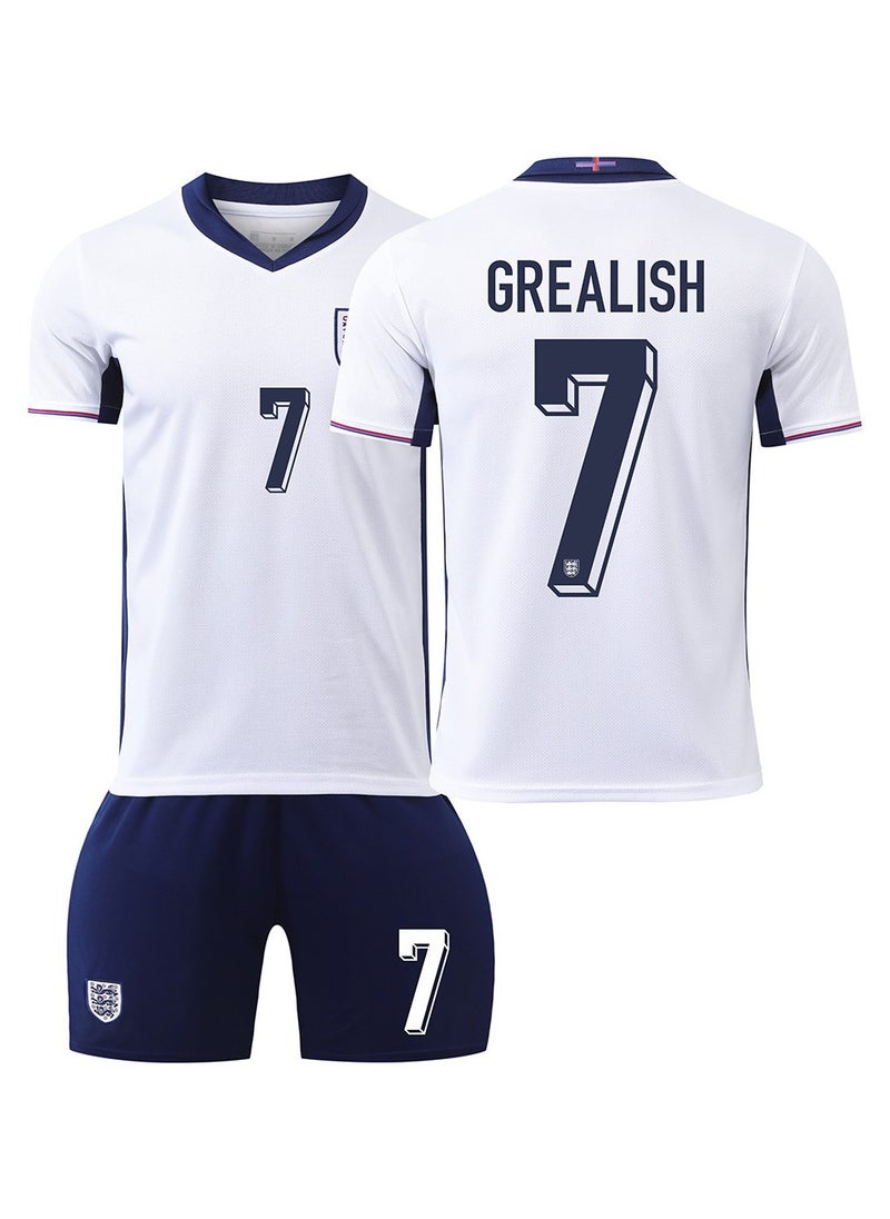 Generic - 2024 European Cup England Football Jersey Two-piece Set No. 7 - Image 1