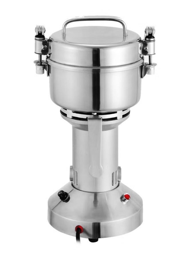 SILVER CREST 250 Grams Powder Grinder Machine, Electric Grain Mill Grinder Overload Protection Switch with Quick Opening Buckle Coffee Spice for Kitchen - Image 1
