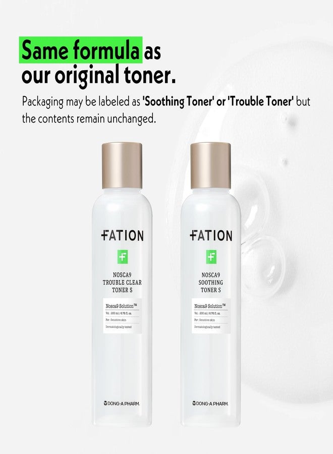 Fation Nosca9 Soothing Toner S | 2% PHA & LHA Exfoliating Toner for Sensitive Skin | Moisturizing, Hypdrating & Quick Absorption Korean Skincare (Pack of 1, 6.76 Fl Oz) - Image 3