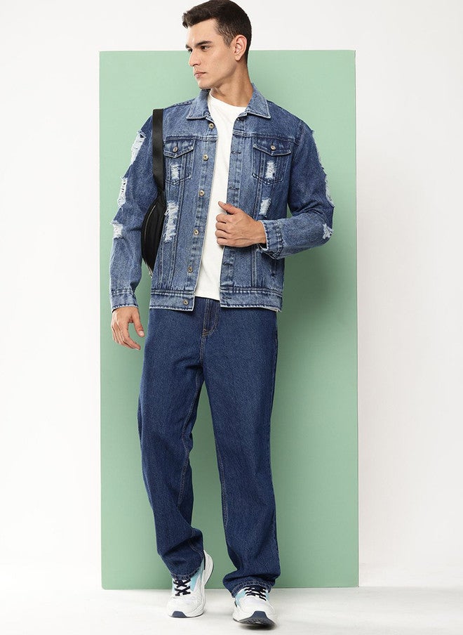 Kaali Peeli Washed Outdoor Denim Jacket - Image 1