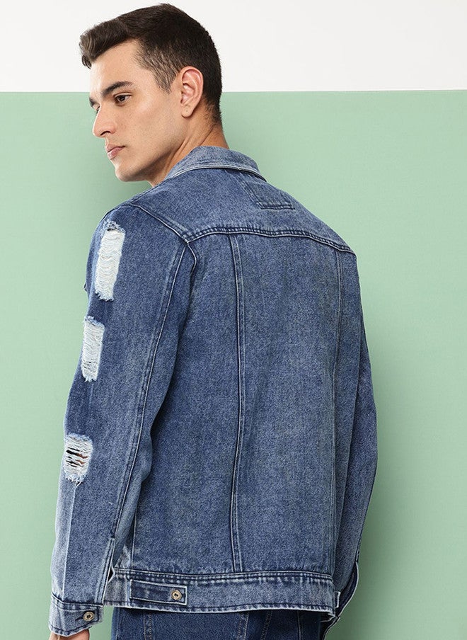Kaali Peeli Washed Outdoor Denim Jacket - Image 2