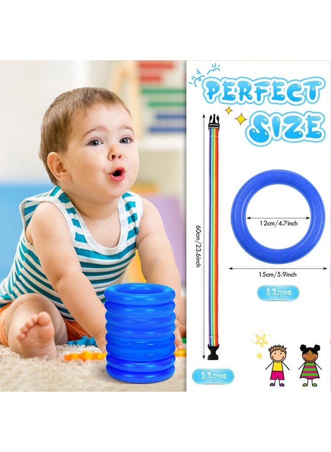 Tatuo 12 Set Toddlers Walking Rope for Preschool Toddlers Detachable Transition Rope Safety Daycare Rope for Preschool Daycare Kindergarten School Kids Outdoor Supplies (Blue) - Image 2