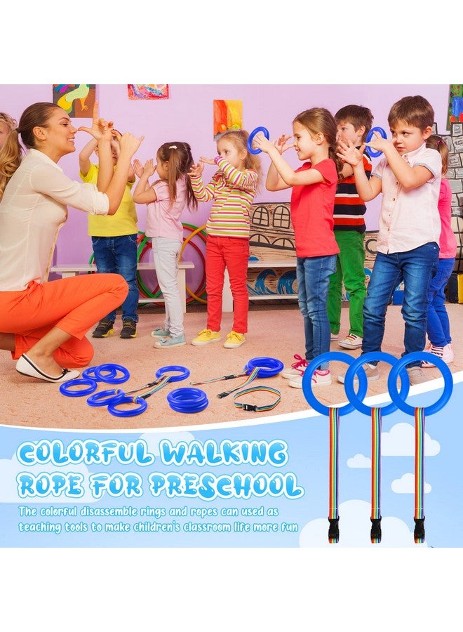 Tatuo 12 Set Toddlers Walking Rope for Preschool Toddlers Detachable Transition Rope Safety Daycare Rope for Preschool Daycare Kindergarten School Kids Outdoor Supplies (Blue) - Image 5