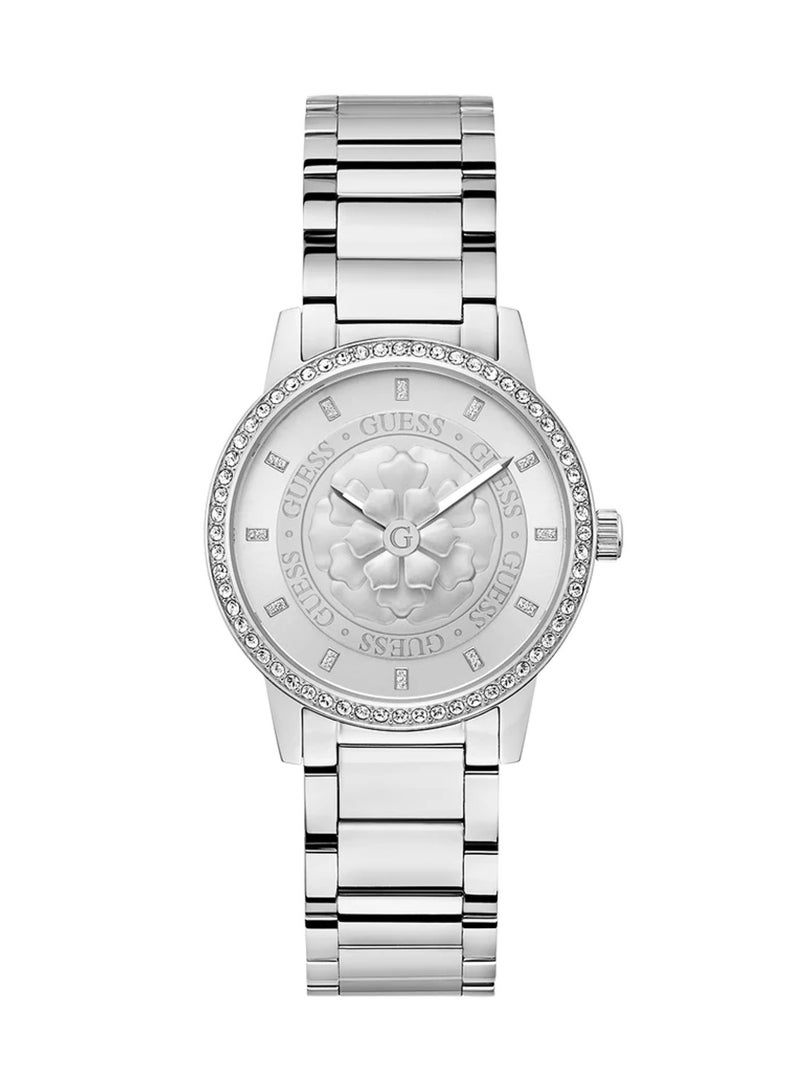 GUESS Women's Analog Quartz Silver Stainless Steel Watch GW0747L1 - 36mm - Image 1